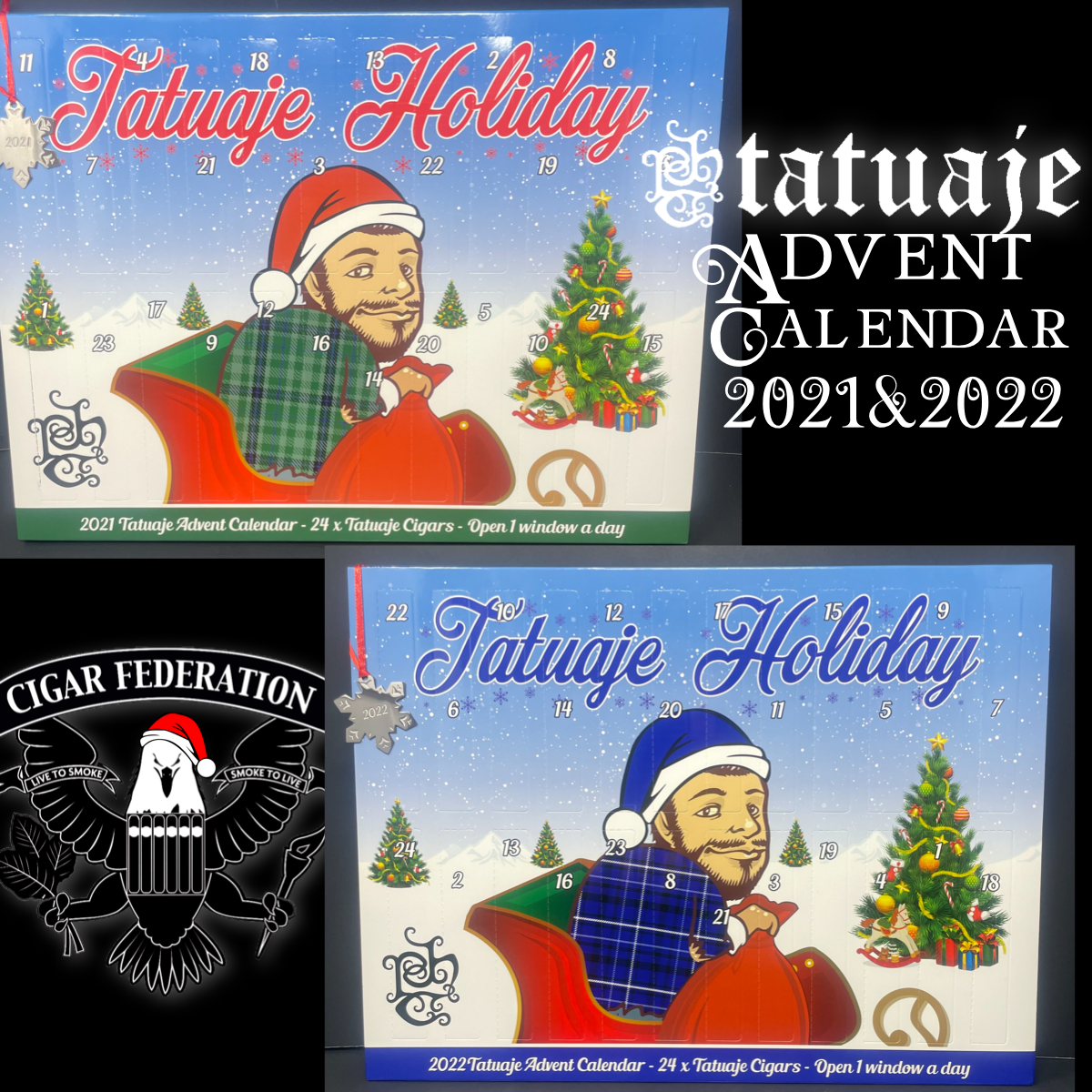 TATUAJE ADVENT CALENDAR 2021 & 2022 Cigar Federation