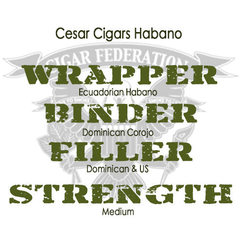 Cesar Cigars Habano WBFS