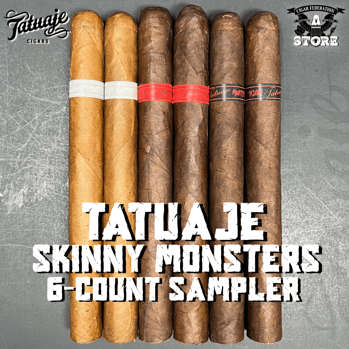 skinny monsters TATUAJE SKINNY MONSTER 6-COUNT SAMPLER – Cigar Federation