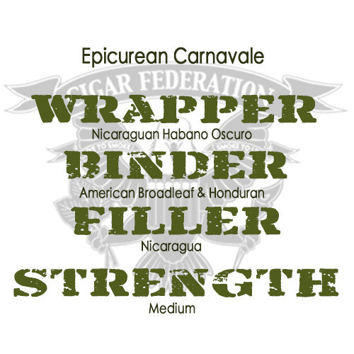 Carnavale by Epicurean Cigars with Habano Oscuro wrapper