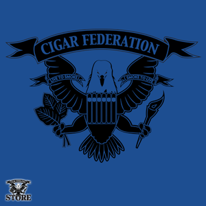 Cigar Federation Logo t-shirt blue
