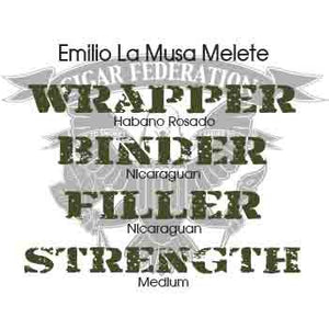 Emilio Cigars La Musa Melete Habano Rosado Wrapper