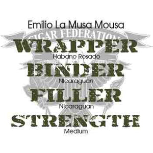 Emilio Cigars La Musa Mousa Habano Rosado Wrapper