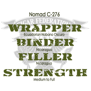 Nomad C-276 with Ecuadorian Habano Oscuro wrapper