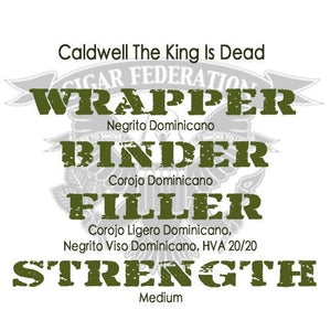 CALDWELL THE KING IS DEAD - Cigar Federation