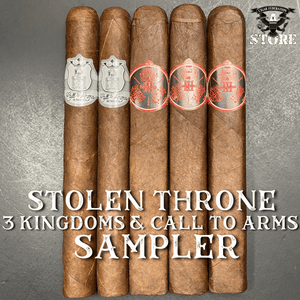STOLEN THRONE THREE KINGDOMS & CALL TO ARMS SAMPLER - Cigar Federation