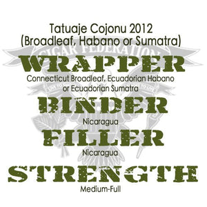 Tatuaje Cojonu 2012 - Cigar Federation