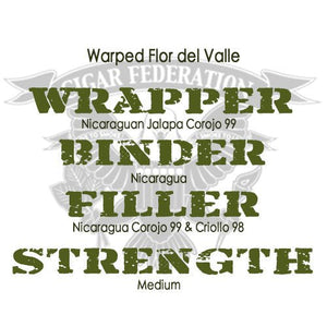 Warped Flor Del Valle - Cigar Federation